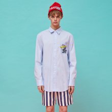 S8A04002 - ARTWORK STRIPE SHIRT [BLUE]