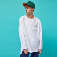 S8A05009 - OVER FIT POCKET T-SHIRT [WHITE]