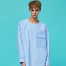 S8A05009 - OVER FIT POCKET T-SHIRT [SKYBLUE]