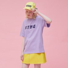 S8D05003 - STND PRINTING HALF T-SHIRT [PURPLE]