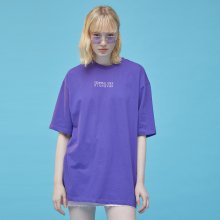 S8D05014 - PIXEL LETTERING HALF T-SHIRT[PURPLE]