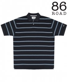 2820 Stripe pique t-shirts(Navy)