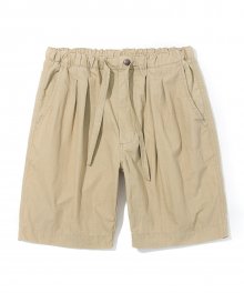 cotton easy short pants beige