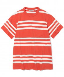 18ss wide stripe S/S tee orange