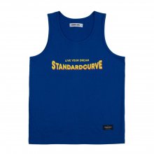 STV.18 FONT LOGO SLEEVELESS BLUE