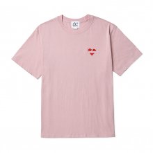 노맨틱 로고 베이직 1/2 티셔츠 핑크