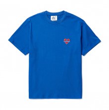 노맨틱 로고 베이직 1/2 티셔츠 블루
