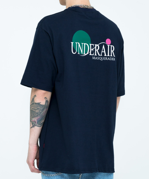 언더에어(underair) Retrocam Half Sleeve - Navy