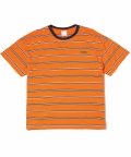 Rubber Logo Stripe Tee Orange