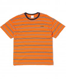 Rubber Logo Stripe Tee Orange