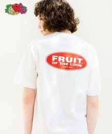 [Asian fit] 210g OVAL LOGO T-SHIRTS WHITE