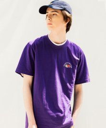 [Asian fit] 210g SMALL ARCH LOGO T-SHIRTS PURPLE
