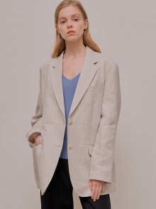 Herringbone Jacket_Ivory