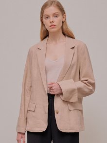 Fold Cuffs Jacket_Beige