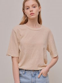 May Short Sleeved T-Shirt_ Beige