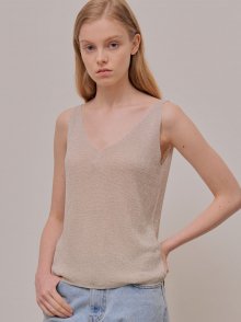 Glitter Sleeveless_Ivory