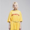 EMBROIDERY LOGO T-SHIRT YELLOW