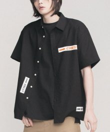 바디 로고 플레인 셔츠 (black)