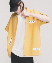 바디 로고 플레인 셔츠 (yellow)