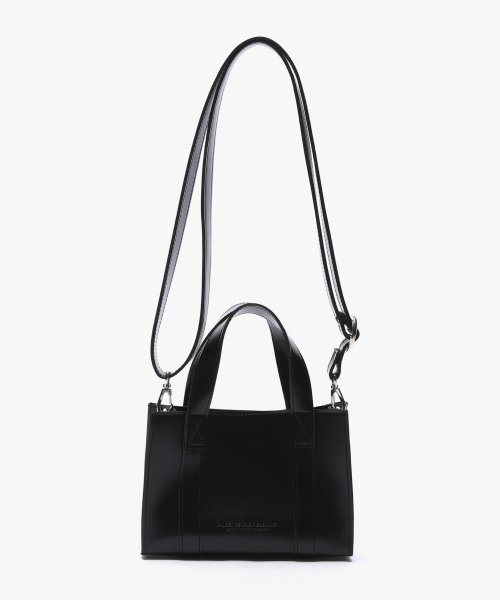 피스메이커(piecemaker) LEATHER 3WAY MINI BAG (BLACK)