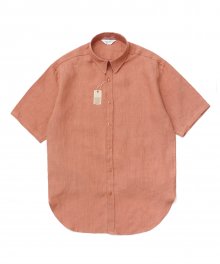 [프리미엄] Frais Linen 1/2 Shirt_peach