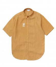 [프리미엄] Frais Linen 1/2 Shirt_Mustard