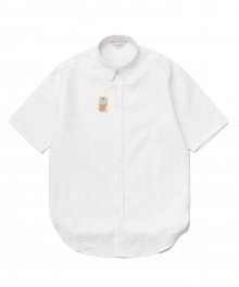 [프리미엄] Frais Linen 1/2 Shirt_White