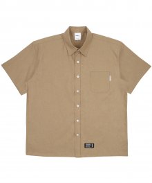 Linen S/S Shirt - Beige