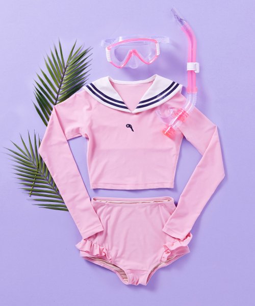 rolarola★韓国人気 SAILOR CROP RASHGUARD SW-18383 로라로라