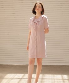 flare collar onepiece_light purple