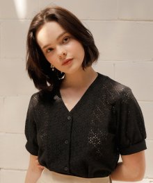 V lace shirts_black