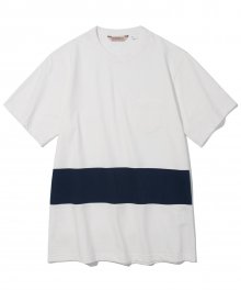color block tee off white