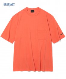 ordinary pk over pocket S/S tee coral