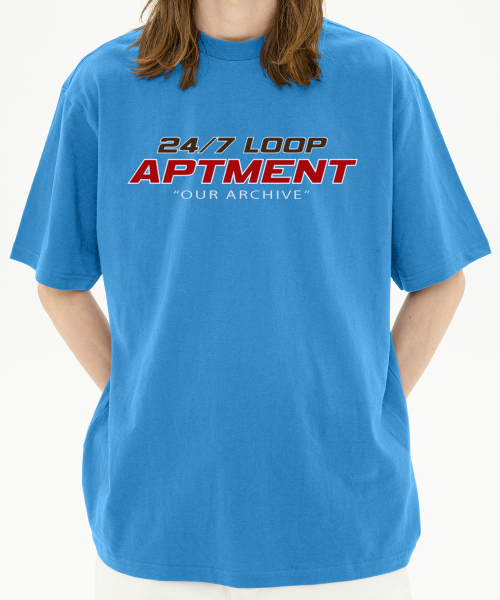 아파트먼트(apartment) Loopapt Half Sleeve - Sky blue