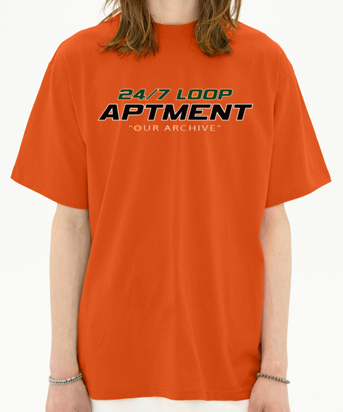 아파트먼트(apartment) Loopapt Half Sleeve - Orange
