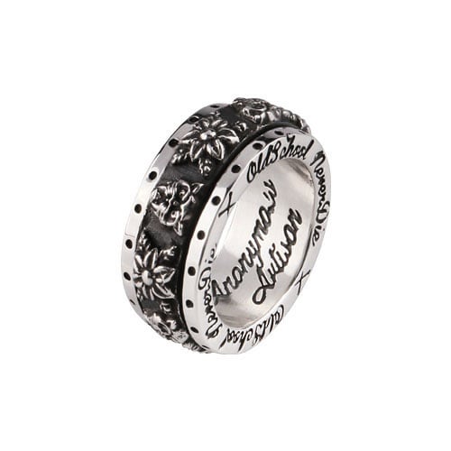 Oldschool Spinner Ring - Panther Flower