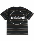 C-Logo Stripe Tee Black