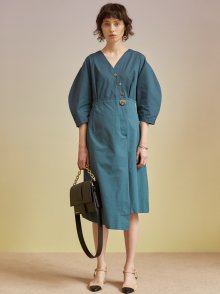 레나 셔츠 콤보 드레스  atb205w(Blue / Green)