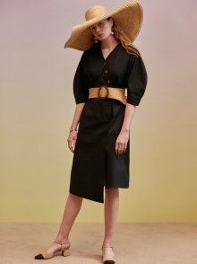 레나 셔츠 콤보 드레스  atb205w(Black)