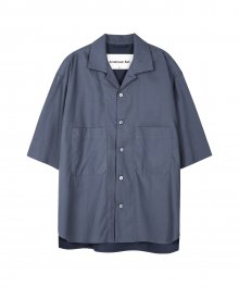 시사이드 컬러 블록 오픈 칼라 셔츠  atb197m(Light Blue)