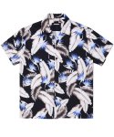 아파트먼트(APARTMENT) (W) Bird paradise Half Shirts - Blue