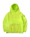 FACE MASK HOODIE - NEON GREEN