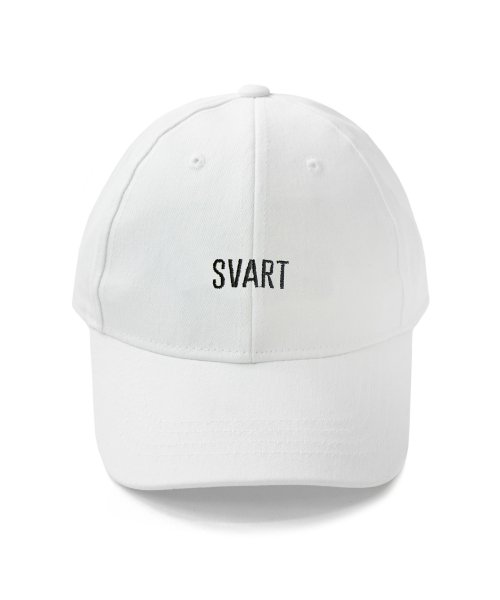 SVART LOGO CAP - WHITE/BLACK