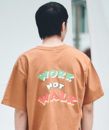Work Not Walk S/S T-Shirts(Camel)