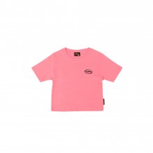 Oval Logo Crop Top_Pink