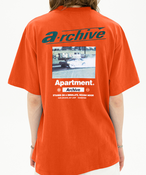 아파트먼트(apartment) Desolate Dream Half Sleeve - Orange
