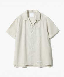 Hawaiian Linen Solid Shirts [Natural]