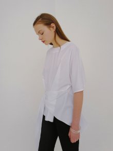 18ss sheer shirt white