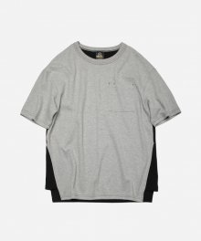 SEPARATE COLOR TEE _ GRAY