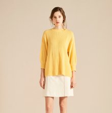 18 S/S PUFF SLEEVE KNIT WEAR [YELLOWIVORY]